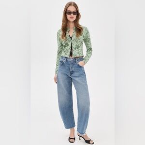 Alice + Olivia Carson Cardigan in Mystic Garden Sage